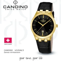 Candino Damen-Armbanduhr Timeless analog Quarz Leder UC4546/3