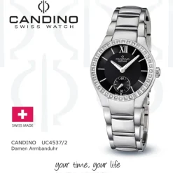 Candino Damen-Armbanduhr Timeless analog Quarz Edelstahl UC4537/2