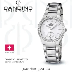 Candino Damen-Armbanduhr Timeless analog Quarz Edelstahl UC4537/1