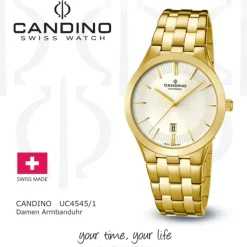 Candino Damen-Armbanduhr Timeless analog Quarz Edelstahl 316 L UC4545/1