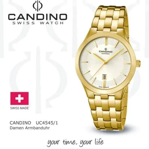 Candino Damen-Armbanduhr Timeless analog Quarz Edelstahl 316 L UC4545/1