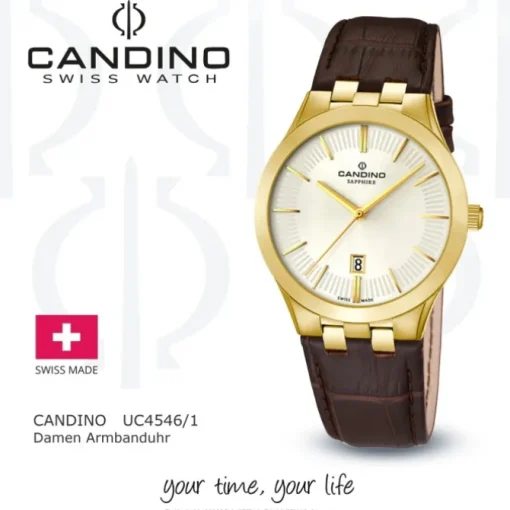 Candino Damen-Armbanduhr Timeless analog Quarz Leder UC4546/1