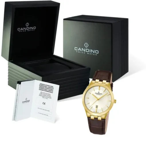 Candino Damen-Armbanduhr Timeless analog Quarz Leder UC4546/1
