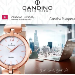 CANDINO Damen-Uhr - Elegance Flair - Analog - Quarz - Leder - UC4567/1