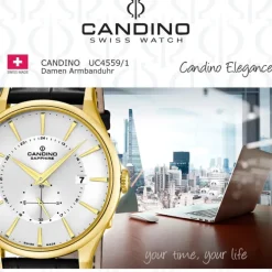 CANDINO Damen-Uhr - Elegance Delight - Analog - Quarz - Leder - UC4559/1