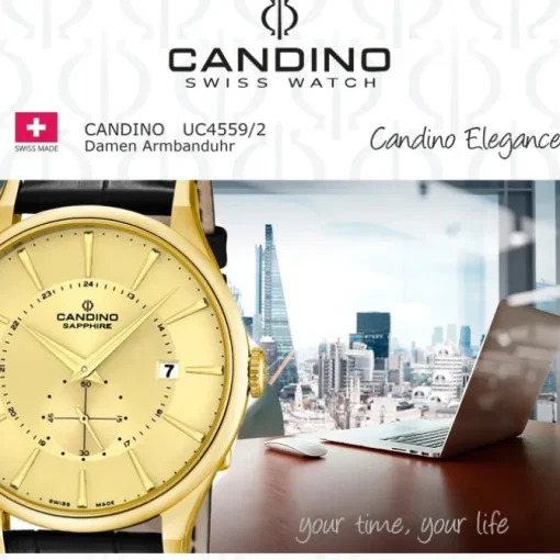 CANDINO Damen-Uhr - Elegance Delight - Analog - Quarz - Leder - UC4559/2