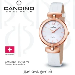 CANDINO Damen-Uhr - Elegance Flair - Analog - Quarz - Leder - UC4567/1
