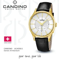 CANDINO Damen-Uhr - Elegance Delight - Analog - Quarz - Leder - UC4559/1