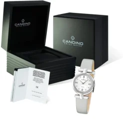 CANDINO Damen-Uhr - Elegance Flair - Analog - Quarz - Leder/Textil - UC4560/1