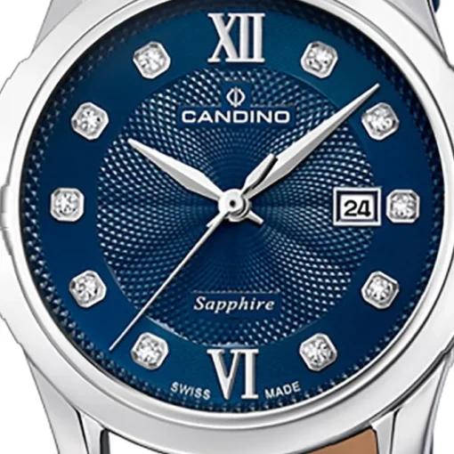 Candino Damenuhr Classic C4736/2 Armbanduhr Edelstahl dunkelblau UC4736/2