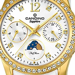 Candino Damenuhr Classic C4685/1 Armbanduhr Edelstahl weiß UC4685/1