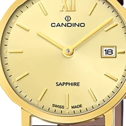 Candino Damenuhr Classic C4727/2 Armbanduhr Edelstahl dunkelbraun UC4727/2