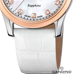 Candino Damenuhr Classic C4737/1 Armbanduhr Edelstahl weiß UC4737/1