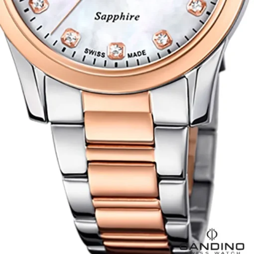 Candino Damenuhr Classic C4739/1 Armbanduhr Edelstahl silber-roségold UC4739/1
