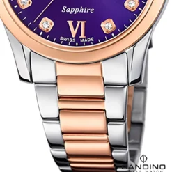 Candino Damenuhr Classic C4739/2 Armbanduhr Edelstahl silber-roségold UC4739/2