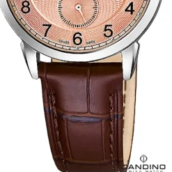 Candino Damenuhr Classic C4593/3 Armbanduhr Edelstahl braun UC4593/3
