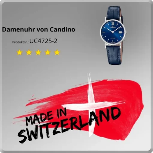 Candino Damenuhr Classic C4725/2 Armbanduhr Edelstahl blau UC4725/2