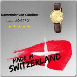 Candino Damenuhr Classic C4727/2 Armbanduhr Edelstahl dunkelbraun UC4727/2