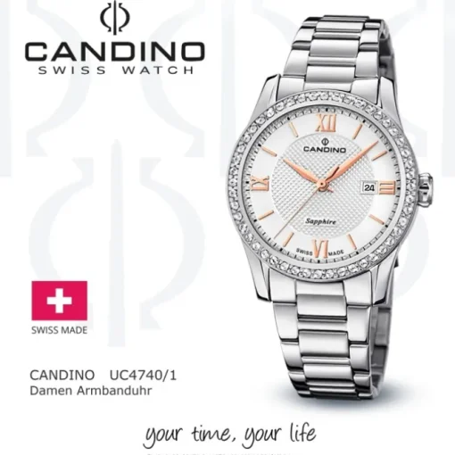 Candino Damenuhr Classic C4740/1 Armbanduhr Edelstahl silber UC4740/1