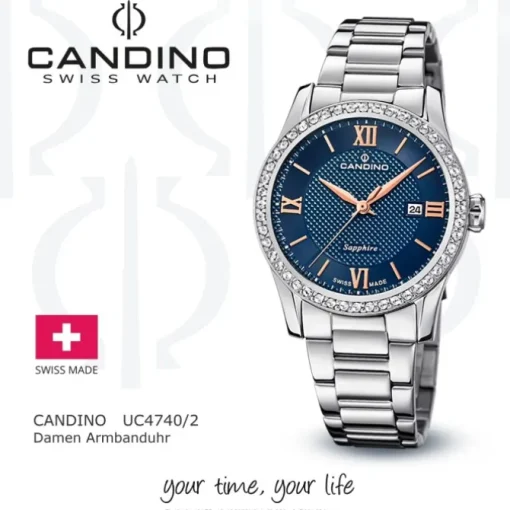 Candino Damenuhr Classic C4740/2 Armbanduhr Edelstahl silber UC4740/2