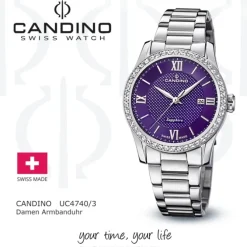 Candino Damenuhr Classic C4740/3 Armbanduhr Edelstahl silber UC4740/3