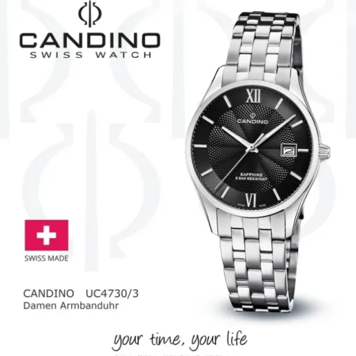 Candino Damenuhr Classic C4730/3 Armbanduhr Edelstahl silber UC4730/3