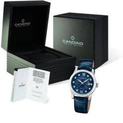 Candino Damenuhr Classic C4736/2 Armbanduhr Edelstahl dunkelblau UC4736/2