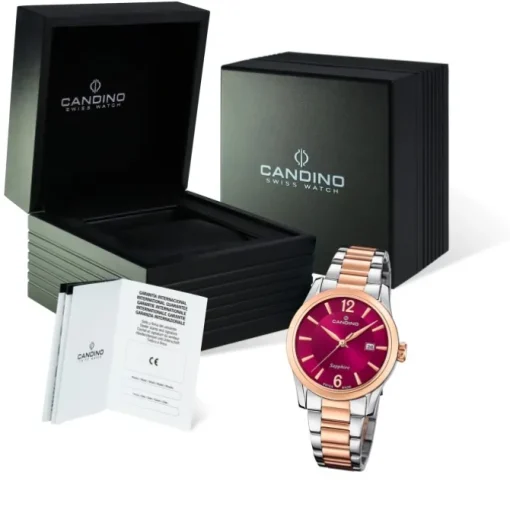 Candino Damenuhr Classic C4739/3 Armbanduhr Edelstahl silber-roségold UC4739/3