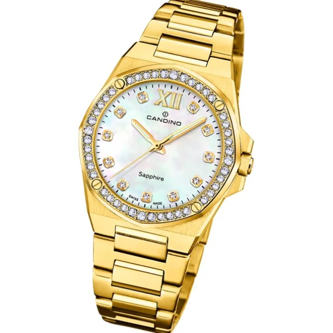 Candino Damenuhr Edelstahl gold Candino Elegance Armbanduhr UC4755/1