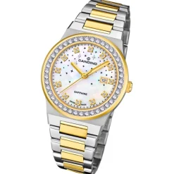 Candino Damenuhr Edelstahl silber gold Candino Elegance Armbanduhr UC4750/1