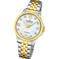 Candino Damenuhr Edelstahl silber gold Candino Automatik Armbanduhr UC4771/1