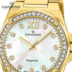 Candino Damenuhr Edelstahl gold Candino Elegance Armbanduhr UC4755/1