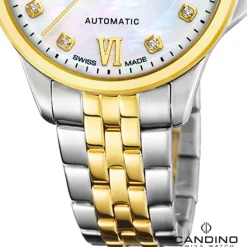 Candino Damenuhr Edelstahl silber gold Candino Automatik Armbanduhr UC4771/1