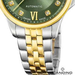 Candino Damenuhr Edelstahl silber gold Candino Automatik Armbanduhr UC4771/4