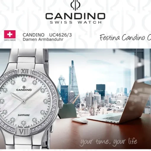 Candino Damenuhr Edelstahl silber Candino Casual Armbanduhr UC4626/3