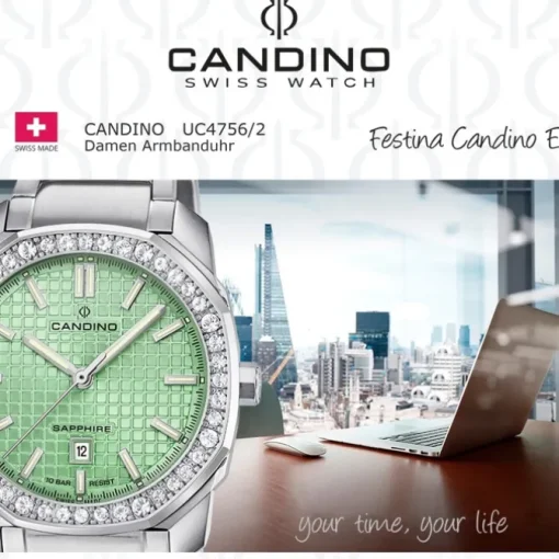 Candino Damenuhr Edelstahl silber Candino Elegance Armbanduhr UC4756/2