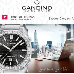 Candino Damenuhr Edelstahl silber Candino Elegance Armbanduhr UC4756/5