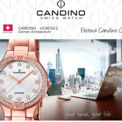 Candino Damenuhr Edelstahl roségold Candino Casual Armbanduhr UC4630/2