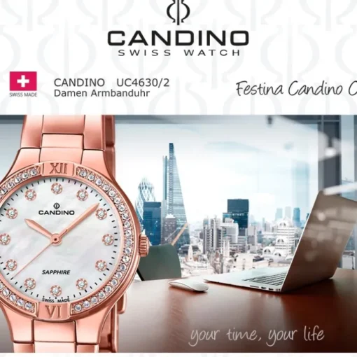 Candino Damenuhr Edelstahl roségold Candino Casual Armbanduhr UC4630/2