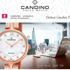 Candino Damenuhr Edelstahl roségold Candino Elegance Armbanduhr UC4645/2