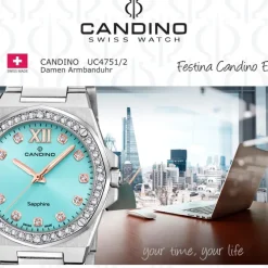 Candino Damenuhr Edelstahl silber Candino Elegance Armbanduhr UC4751/2