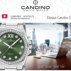 Candino Damenuhr Edelstahl silber Candino Elegance Armbanduhr UC4751/5