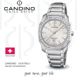 Candino Damenuhr Edelstahl silber Candino Elegance Armbanduhr UC4756/1