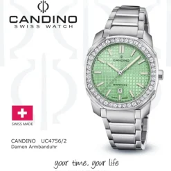 Candino Damenuhr Edelstahl silber Candino Elegance Armbanduhr UC4756/2