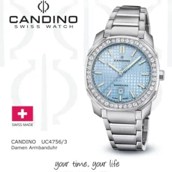 Candino Damenuhr Edelstahl silber Candino Elegance Armbanduhr UC4756/3