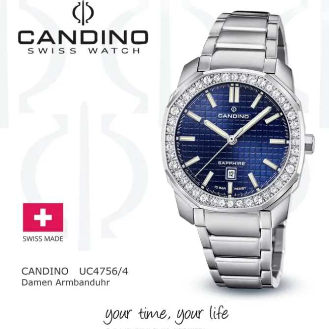 Candino Damenuhr Edelstahl silber Candino Elegance Armbanduhr UC4756/4
