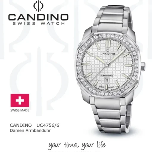 Candino Damenuhr Edelstahl silber Candino Elegance Armbanduhr UC4756/6