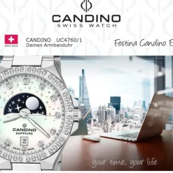 Candino Damenuhr Edelstahl silber Candino Elegance Armbanduhr UC4760/1
