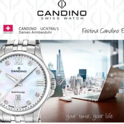 Candino Damenuhr Edelstahl silber Candino Elegance Armbanduhr UC4766/1