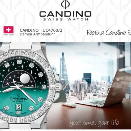Candino Damenuhr Edelstahl silber Candino Elegance Armbanduhr UC4760/2